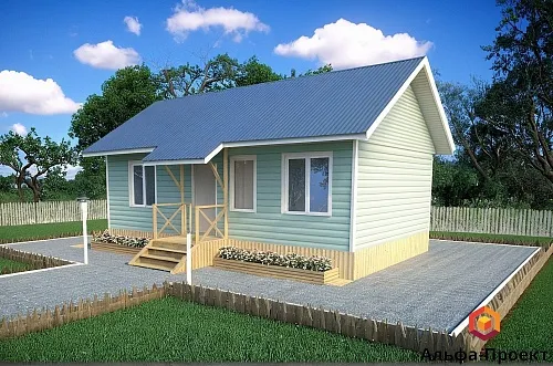 Проект дома из СИП 60м2 Проект дома из СИП 60м2