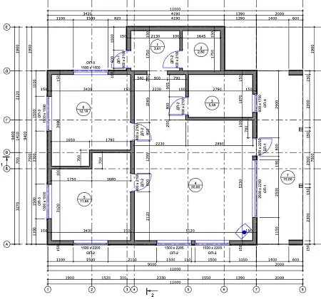 Проект каркасного дома "Барнхаус 90,5"