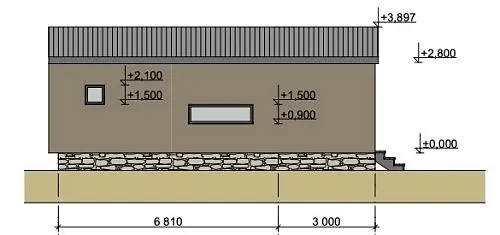 Готовый проект каркасного дома "Барнхаус 50" Готовый проект каркасного дома "Барнхаус 50"