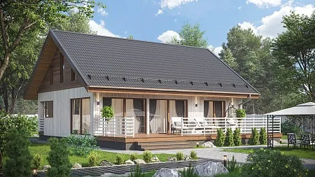 Проект каркасного дома 184 м2