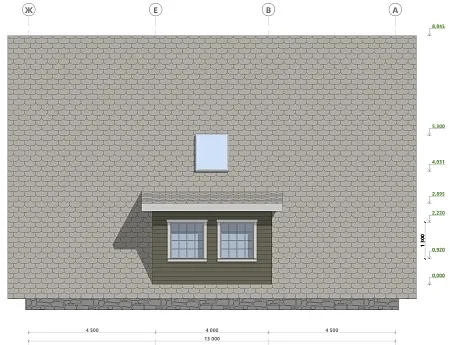 Проект каркасного дома "А-фрейм 10х13", 162м2