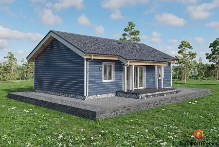 Проект каркасного дома 113 м2