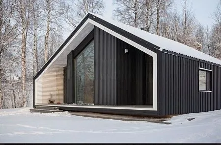 Проект каркасного Барнхаус 10х11,11 м, 128 м2