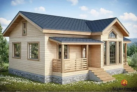 Проект каркасного дома 85 м2