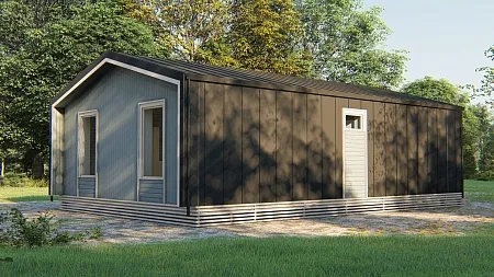 Проект каркасного дома "Барнхаус 70"