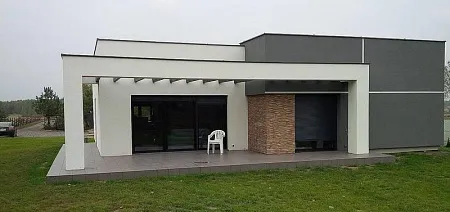 Проект дома "Хайтек" 99м2 из газобетона