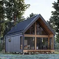 Проект каркасного &amp;quot;Барнхаус&amp;quot;, 6х10 м, 83 м2 с лофтом и вторым светом
