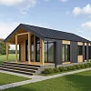 Готовый проект каркасного барнхаус 91 м2