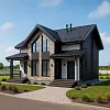 Проект каркасного дома "Нарва" 131 м2 Проект каркасного дома "Нарва" 131 м2
