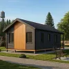 Готовый проект каркасного барнхаус &amp;quot;Оккервиль&amp;quot; 85 м2