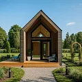 Проект каркасного &amp;quot;Барнхаус&amp;quot;, 3.5х8 м