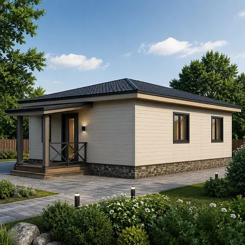 Проект каркасного дома, 7х9 м, 63м2
