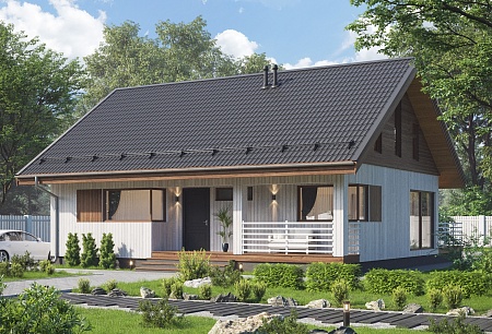 Проект каркасного дома 184 м2