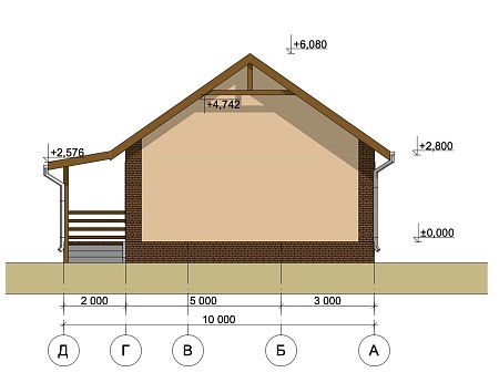 Проект дома из СИП 80м2