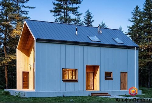 Проект каркасного &amp;quot;Барнхаус&amp;quot;, 127м2, 7.5х10.2 м