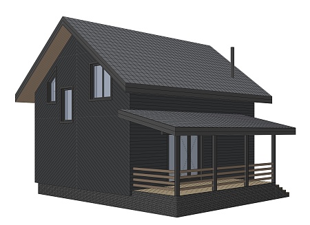 Готовый проект каркасного дома "Ижора" 150 м2
