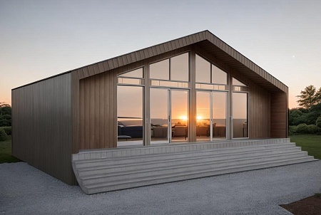 Проект каркасного Барнхаус 68 м2