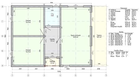 Проект каркасного Барнхаус 83 м2
