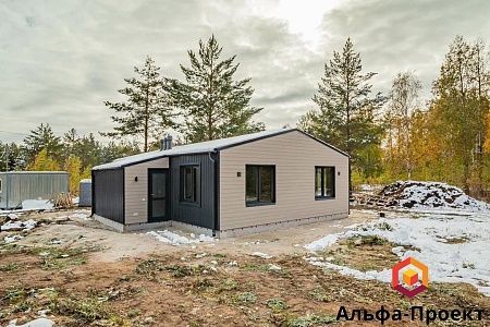 Проект каркасного дома "Барнхаус 90,5"