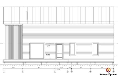 Проект каркасного Барнхаус 177 м2