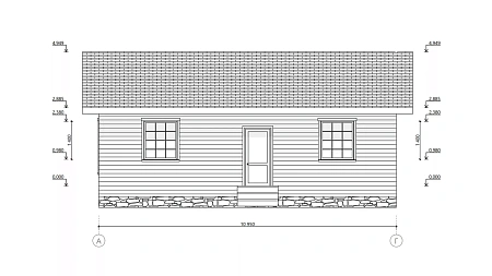 Готовый проект каркасного дома "Вишера" 66 м2