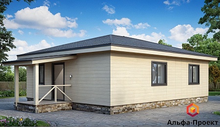 Проект каркасного дома, 7х9 м, 63м2