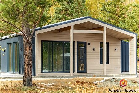 Проект каркасного дома "Барнхаус 90,5"