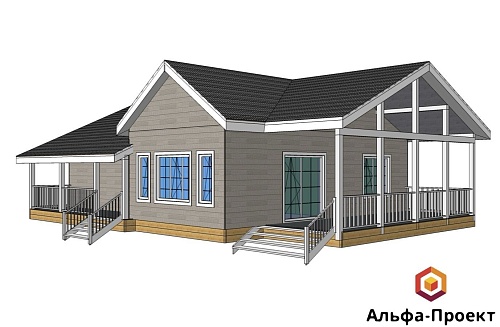Проект каркасного дома 101,9 м2