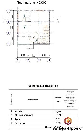 Проект дома из СИП 65м2