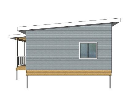 Проект дома из СИП 56м2