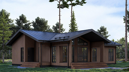 Проект каркасного дома 176 м2