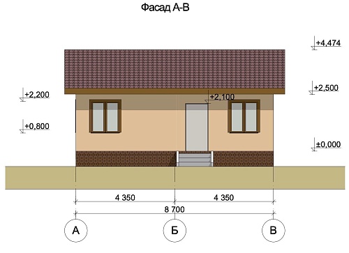 Проект дома из СИП 63м2
