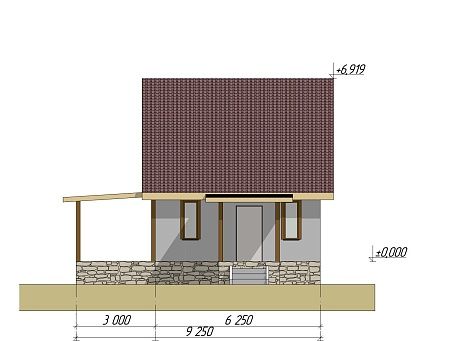 Проект дома из СИП 60м2