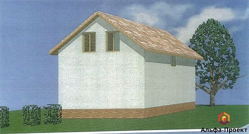 Проект дома из СИП 88м2 с балконом Проект дома из СИП 88м2 с балконом
