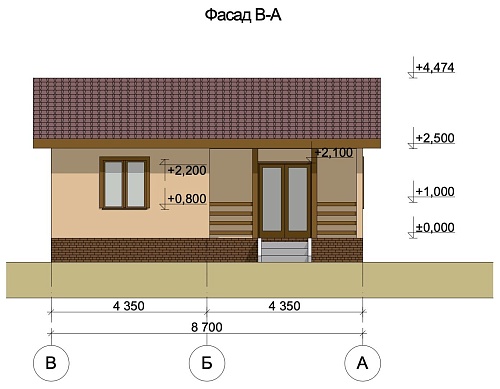 Проект дома из СИП 63м2