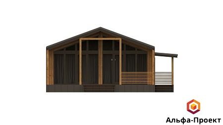 Готовый проект каркасного дома "Барнхаус 123"