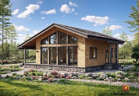 Проект каркасного дома 140 м2