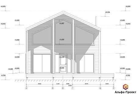 Проект каркасного Барнхаус 177 м2