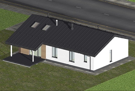 Проект дома 126м2 (8.65х14.62 м) из газобетона