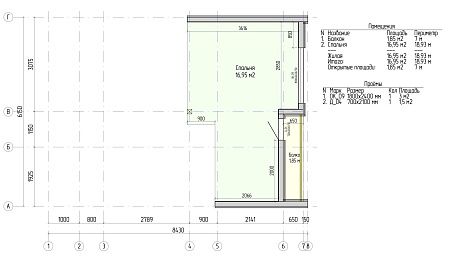 Проект каркасного Барнхаус 58 м2