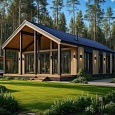 Проект каркасного дома "Барнхаус 138"