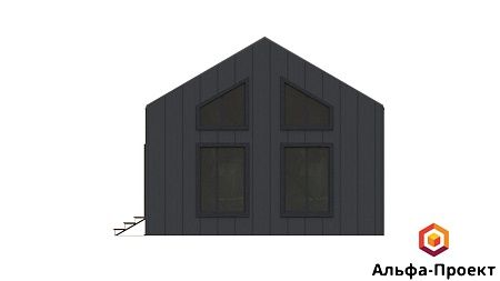 Готовый проект каркасного дома "Барнхаус 75.75"