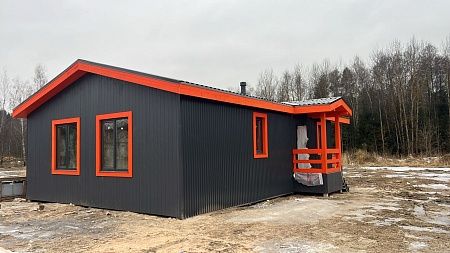 Проект каркасного "Барнхаус", 8х14 м, 112м2