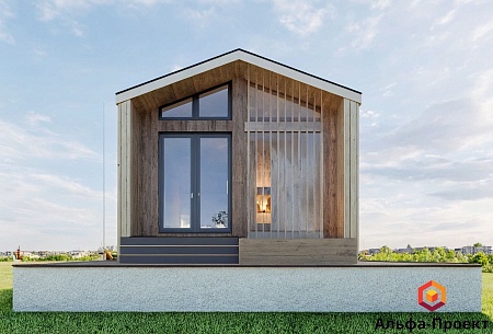 Готовый проект каркасного дома "Барнхаус 50"