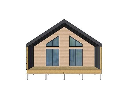 Проект каркасного Барнхаус 103 м2