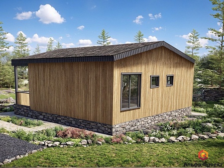 Проект каркасного дома 100м2