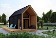 Проект каркасного "Барнхаус", 3.5х8 м