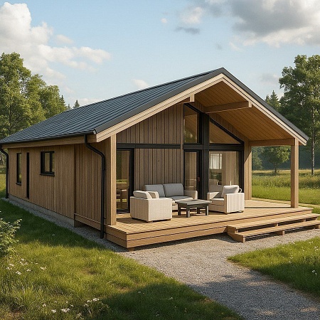 Проект каркасного "Сканди 120" (зеркальный)