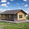 Готовый проект каркасного дома-бани 90 м2 (на плите) Готовый проект каркасного дома-бани 90 м2 (на плите)