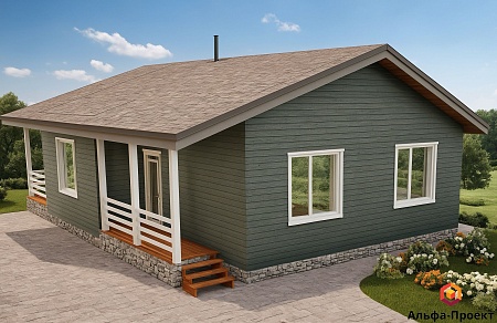 Проект каркасного дома 119 м2